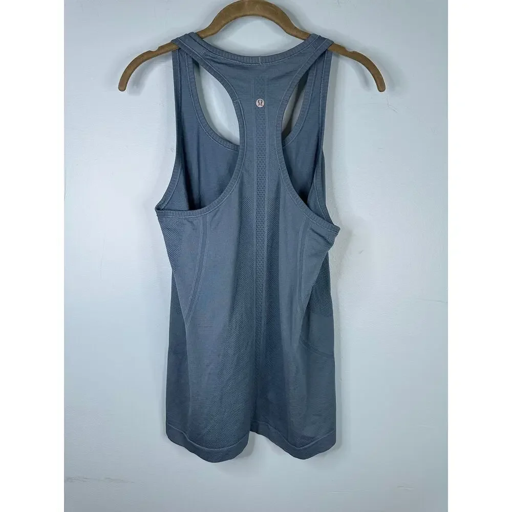 Lululemon Swiftly Tech Racerback in a slate blue color Size 10